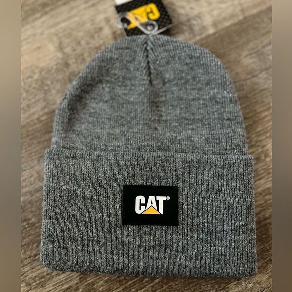 Caterpillar CAT Label Cuff Beanie- Gray - Picture 1 of 2